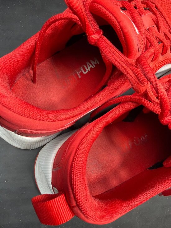 PUMA Avid Mens 10.5 Red White Mesh Athletic Running Sneakers Shoes 192257 main image 9